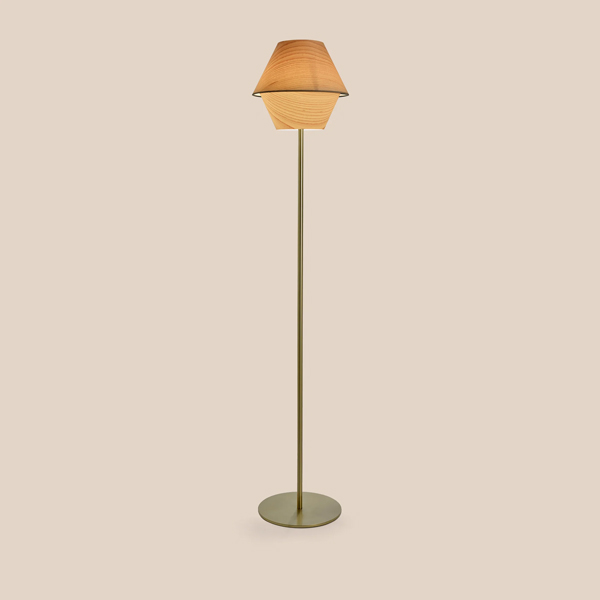Hotel Floor Lamp - Gold Metal