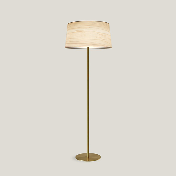 Zeta Extra Large Floor Lamp With Gold Metal