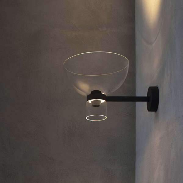 Nocturne W Bowl Wall Lamp