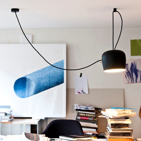 White AIM Small Single Suspension Lamp (LED-PCB, Triac