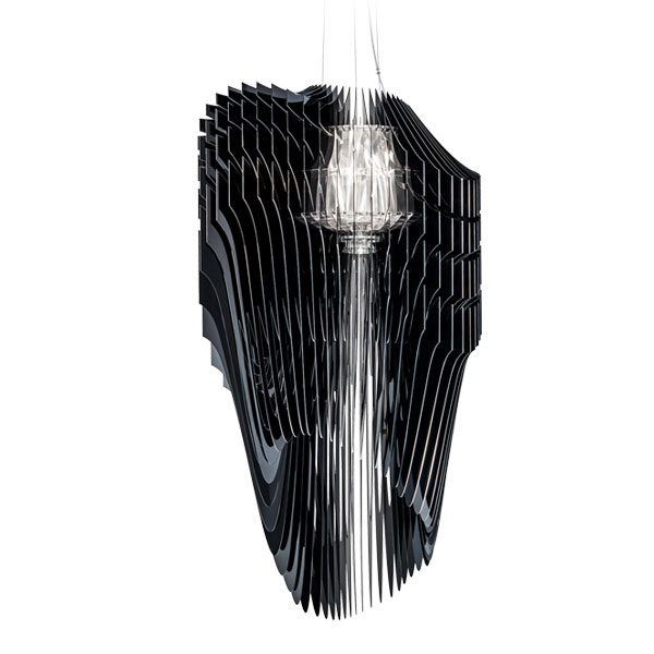 Black Avia XL Suspension Lamp (LED, Non-Dimmable) by Slamp 