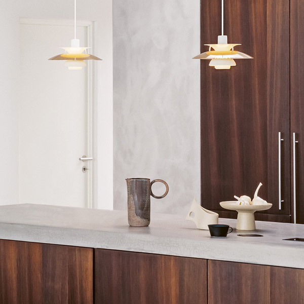 Brass PH 5 Pendant - Metal (LED, Non-Dimmable) by Louis Poulsen