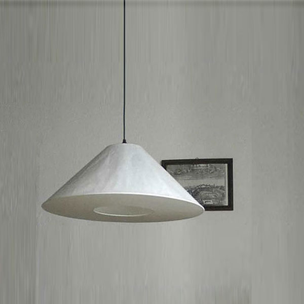 White Knitterling Suspension Lamp With Paper Cover 2m Cable